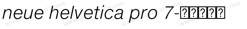 neue helvetica pro 7字体转换